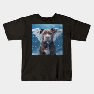 Staffy With Wings Kids T-Shirt